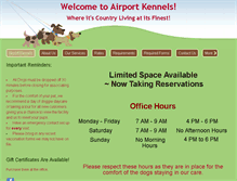 Tablet Screenshot of airportkennels.ca